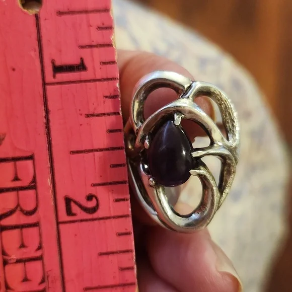 OOAK Amethyst Artisan ring/sterling silver FIRM PRICE - Picture 9 of 10